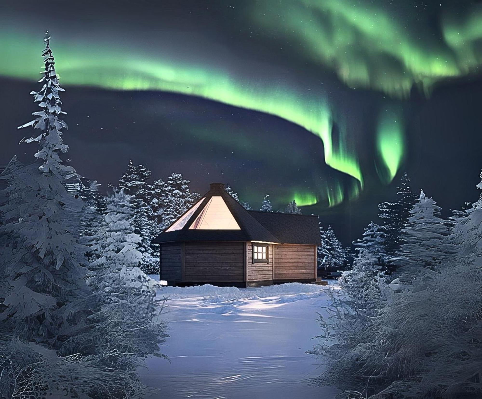 Skog Aurora Igloos Villa Kalix Exterior photo